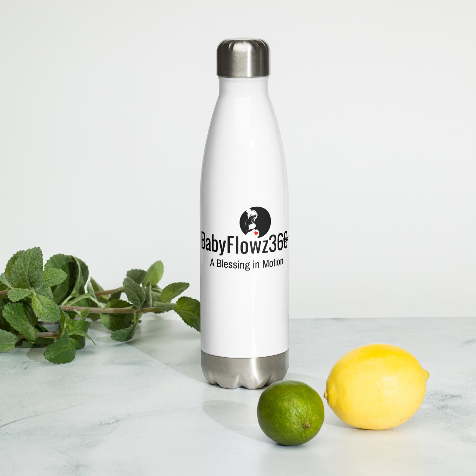 Stainless steel water bottle, Blessing in Motion, B1 - Image 2