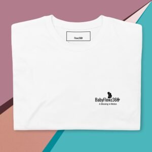 unisex-basic-softstyle-t-shirt-white-front-67fb676ed6d77.jpg Short-Sleeve Unisex T-Shirt, Blessing in Motion, B2